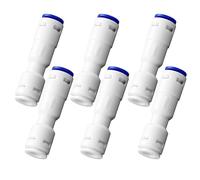 Nextpal 6 válvulas de retención unidireccionales de 1/4 pulgadas, conector de tubo de agua en línea compatible con accesorios de filtro de agua de ósmosis inversa para propietarios de viviendas