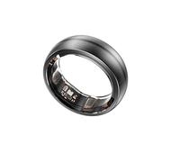 NEXTring N2 Smart Health Ring Rosa Mate Plata Mate Negro Mate, Negro Mate, 9, Contemporáneo