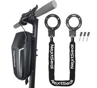 NextSeal Candado Patinete Electrico, Antirrobo Para Bici con 3 Llave con Bolsa de Almacenaje, Acero Endurecido Candado de Cadena Grueso de 6mm, 90cm, para ScooterBicicletas Eléctricas