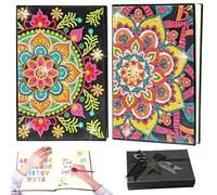 Nexum Diamond Painting - Cuaderno de mandalas para niños, A5, manualidades, regalo para niñas, 6, 7, 8, 9, 10 años, juego de manualidades, libro de pintura de diamantes, regalo de cumpleaños (A)