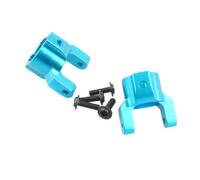 NexusDrive 02 Piezas de actualización C-Hub de Aluminio para 1 10 Escala RC Rock Crawler Cars Compatible con vehículos de Control Remoto Opción de reemplazo de Metal(Blue)