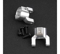 NexusDrive 02 Piezas de actualización C-Hub de Aluminio para 1 10 Escala RC Rock Crawler Cars Compatible con vehículos de Control Remoto Opción de reemplazo de Metal(Silver)
