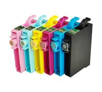 NexusDrive 1 Juego de Cartuchos de Tinta T0801-T0806 compatibles con P50 PX650 PX700 PX800 PX710 PX720 PX810 PX820 R265 R285 R360 RX560 RX585