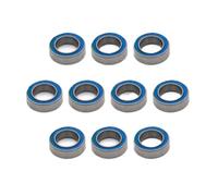 NexusDrive 10 Uds MR106 2RS rodamientos Sello de Acero Doble Sellado Bola de Acero de Ranura Profunda Compatible con(Blue Cover)
