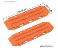 NexusDrive 2PCS 134x39 mm Plaón de recuperación de Escalera de de plástico Compatible con 1 rastreador RC de 10 Escala y Modelos como TRX 6 Gen8 VS4 10(Orange)