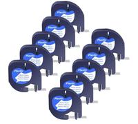 NexusDrive 3/5/10 PCS Cintas de Etiqueta de plástico de Fit Universal Compatibles con A16952 A16951 A122267 Cinta de Etiqueta de 12 mm para reemplazo de de Etiqueta QX50(10PK White-Plastic)