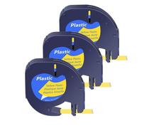 NexusDrive 3/5/10 PCS Cintas de Etiqueta de plástico de Fit Universal Compatibles con A16952 A16951 A122267 Cinta de Etiqueta de 12 mm para reemplazo de de Etiqueta QX50(3PK Yellow-Plastic)
