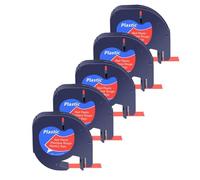 NexusDrive 3/5/10 PCS Cintas de Etiqueta de plástico de Fit Universal Compatibles con A16952 A16951 A122267 Cinta de Etiqueta de 12 mm para reemplazo de de Etiqueta QX50(5PK Red-Plastic)