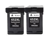 NexusDrive Cartucho de Tinta Compatible 652XL para 652 XL Compatible con Deskjet 1115 1118 2135 2136 2138 3635 3636 3835 4535(2Pack BK)