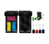 NexusDrive Cartucho de Tinta Recargable para PG575 CL576 575 576 XL PG-575XL CL-576XL Compatible con de inyección de Tinta TS3550i TS3551i TR4750i TR4751i(1 Set with Ink)