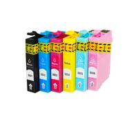 NexusDrive Cartucho de Tinta T0801 Compatible con T0801 T0806 Photo P50 T59 R265 R270 R285 R290 R360 RX560 RX585 RX610(1Set)