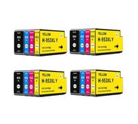 NexusDrive Cartuchos de Tinta 953XL, Paquete de 4 compatibles con Officejet Pro 7720 7730 7740 8710 8715 8718 8720 Reemplazo para el número 953 953 XL(4SET)