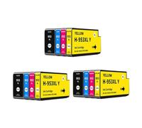 NexusDrive Cartuchos de Tinta 953XL, Paquete de 4 compatibles con Officejet Pro 7720 7730 7740 8710 8715 8718 8720 Reemplazo para el número 953 953 XL(3SET)