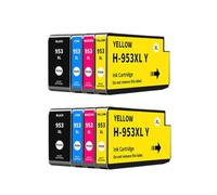 NexusDrive Cartuchos de Tinta 953XL, Paquete de 4 compatibles con Officejet Pro 7720 7730 7740 8710 8715 8718 8720 Reemplazo para el número 953 953 XL(2SET)