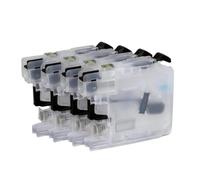 NexusDrive Cartuchos de Tinta Recargables con Chip de reinicio automático compatibles con LC123 LC121 LC125 LC127 LC129 XL DCP-J4110DW J132W J152W J552DW J752(LC123)