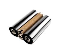 NexusDrive Cinta de Cera de Transferencia térmica 110 X 74 Cinta Negra de código de Barras de Cera Mejorada con Resina Tinta de núcleo de 1/2 Pulgada Compatible con impresoras