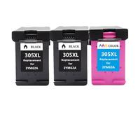 NexusDrive Compatible con de Reemplazo de Cartucho de Tinta recargado 305XL para 305 XL para 305 DeskJet 2710 2720 4110 4120 4130 6010 6020 6030 6420(2 BK 1 Color)