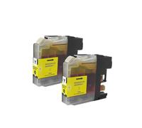 NexusDrive Compatible con el Cartucho de Tinta LC535 LC539 del Sudeste Asiático, Medio Oriente y África para DCP-J100 DCP-J105 MFC-J200(Yellow-2pc)