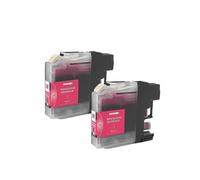 NexusDrive Compatible con el Cartucho de Tinta LC535 LC539 del Sudeste Asiático, Medio Oriente y África para DCP-J100 DCP-J105 MFC-J200(Magenta-2pc)
