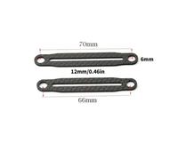 NexusDrive Piezas de Refuerzo de Fibra de Carbono para Modelos de automóvil RC TT02 XV02 XV01 Compatible con Varios Accesorios de Pilar del Cuerpo de chasis de 1 a Escala 10(66mm 70mm)