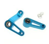 NexusDrive RC TD4 Partes Partes de dirección de dirección Metal Eje de dirección del timón Base Basta de balancín Rocker Link de dirección Curva Conjunto Compatible con Modelos de automóviles RC(1)