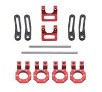 NexusDrive Set de Parachoques Delantero Delantero de Aluminio Ajustable a Escala 1/10 RC Compatible con Piezas de Modelo TRX6(Red)