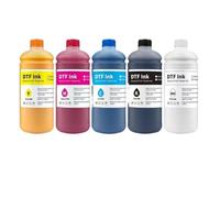 NexusDrive Tinta DTF de 1000ML Compatible con película Pet de Transferencia Directa para Todas Las impresoras DTF de Escritorio de Gran Formato(1000ML White)