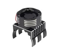 NexusDrive Ventilador de enfriamiento de 42 mm con disipador de Calor y luz Compatible con 1 10 Escala maxx e maxx y 1 8 Escala Talion RC Autos(Black)
