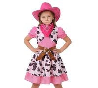 Nexusectar Cowgirl Outfit for Girls Children Dress Up Costume with Hat