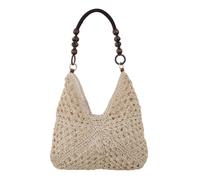 Nexusectar de playa tejida de paja, elegante de playa, bolso de vacaciones casual, gestión de artículos sin esfuerzo, para mujeres, niñas, madres, viajeros, junto al mar, piscina, compras