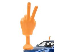 Nexusectar Estatua de mano | Decoración 3D para automóvil de mano agitada para hombres | Estatua de gesto para casco calcomanía modelo para hombres y mujeres, accesorios para motocicletas automotrices