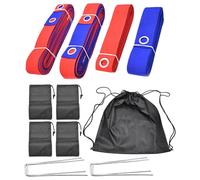Nexusectar Líneas de voleibol de playa - Límites de voleibol portátiles - Accesorios de entrenamiento Equipo plegable para campo deportivo Parque Jardín Prado Lago