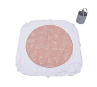 Nexusectar Piscina para charco de playa, plegable, impermeable, 6.56 x 6.07 pies, mini alfombra de playa 2 en 1, para niños, niñas, viajes familiares, juegos acuáticos, vacaciones, picnic