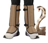 Nexusectar Protectores de serpiente para piernas, 2 piezas, protección | Polainas de serpiente hasta la rodilla, eliminación de riesgos de mordeduras para senderismo, correr, escalada, pesca