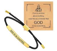 Nexusectar Pulseras Inspiradoras Para Hombres,Pulsera Motivacional Ajustable De Acero Inoxidable | Accesorio De Búsqueda De Joyas Para Cumpleaños, Navidad, Mujeres, Niñas, Jóvenes Y Adolescentes.