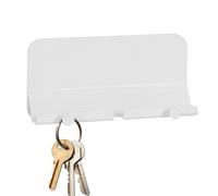 Nexusectar Soporte de pared para teléfono celular, soporte de carga para teléfono, organizador de almacenamiento adhesivo para smartphone, tablet, lector electrónico, cocina, sala de estar, ducha