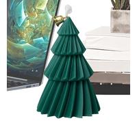 Nexusectar Velas De Árbol De Navidad - Navideño De Vela De Hecha A Mano Con Fragancia | Pequeño Centro De Mesa Para Hogar Cumpleaños