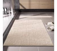 NexusGoods Alfombra de Baño de Chenilla Antideslizante, Suave y Super Absorbente, Lavable a Máquina Secado Rápido para Baño Ducha (Camello,60x90cm)