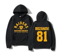 Nexuso Heated Rivalry Sudadera con Capucha Llya Rozanov 81 Bos Raiders Sudadera Hombre/Mujer Harajuku Retro Jersey Unisex Otoño/Invierno Moda Prendas De Manga Larga-Black1||x_s