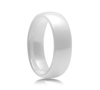 NEXUVELL Anillo de cerámica Tesla modelo 3/Y/S, negro/blanco, para hombres y mujeres, cerradura de desbloqueo de puerta (blanco, US #10)