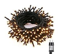 NEXVIN - Guirnalda luminosa para árbol de Navidad, color blanco cálido, 20 m, 200 LED, luz de árbol de Navidad, eléctrico, 8 modos, función de memoria temporizador, impermeable para decoración de