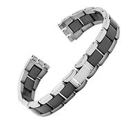 NEYENS Pulsera de metal de núcleo sólido Swatch, cadena de reloj cóncava convexa, YCS Yas YGS, hierro para hombres y mujeres, correa de reloj de acero, correa de cerámica, 19mm, Ágata