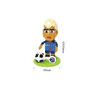 (Neymar) Futbolista Estrella Mini Bloque de Construcción Diy Ladrillo Niños Rompecabezas Regalo Juguete