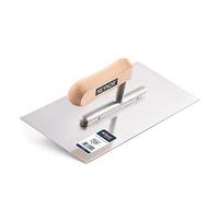 NEYNOR® Paleta Llana para Acabados Estuco - Pro llana de acero inoxidable - llana de discos - Espátula de alisar - Made in EU - 270 x 130 mm