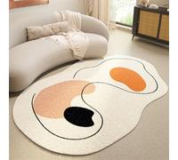 NEYTIIR Alfombra Salon Alfombras Claras For Sala De Estar, For Dormitorio, Alfombra De Forma Irregular, Alfombra De Piso Suave Y Esponjosa De Área Grande(E,80 * 200cm)