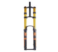 NEYTIIR Horquilla De Suspensión For Bicicleta De Montaña DH (Descenso) De 26, 27.5 Y 29 Pulgadas De Recorrido, 160 Mm, Ajuste De Rebote, Doble Eje Pasante.(Gold,26'')