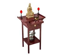 NEYTIIR Mesa Pequeña For Puja, Altar del Día De Muertos, Banco De Oración Chino, Mesa De Puja De Bambú Natural con Cajón, For Salas De Estar, Santuarios Y Templos.(60x100cm)