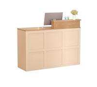 NEYTIIR Mostrador De Recepción con Cajones con Cerradura para Pasillos De Empresa Y Recepciones De Hotel, Escritorio De Ventas para Tiendas Y Oficinas(F,100CM)