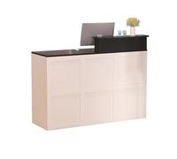 NEYTIIR Mostrador De Recepción con Cajones con Cerradura para Pasillos De Empresa Y Recepciones De Hotel, Escritorio De Ventas para Tiendas Y Oficinas(D,100CM)