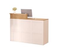NEYTIIR Mostrador De Recepción con Cajones con Cerradura para Pasillos De Empresa Y Recepciones De Hotel, Escritorio De Ventas para Tiendas Y Oficinas(G,100CM)